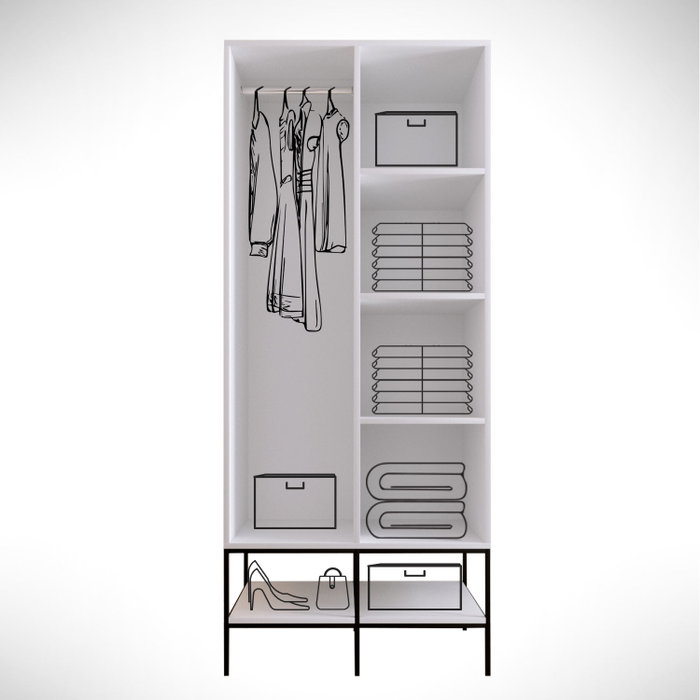 Hanah Home Martin 2 - Blanco, Negro y Dorado Hanah Home Martin 2 - Blanco, Negro y Dorado